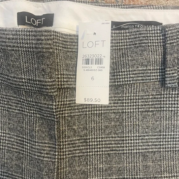 NWT Loft Plaid Trousers - Picture 2 of 6